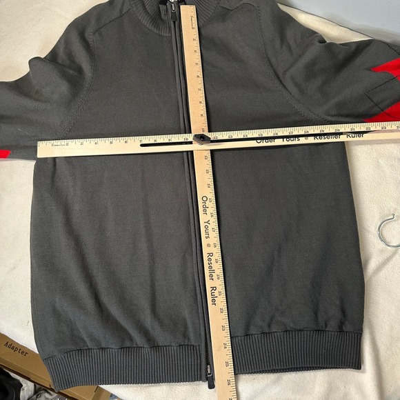 Brooks Brothers ProSport Sweater Merino Wool Lined Full Zip Argyle SZ L - Picture 5 of 7